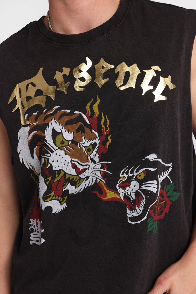 Arsenic Tiger & Panther Graphic Tank Top – West49 | Amnesia