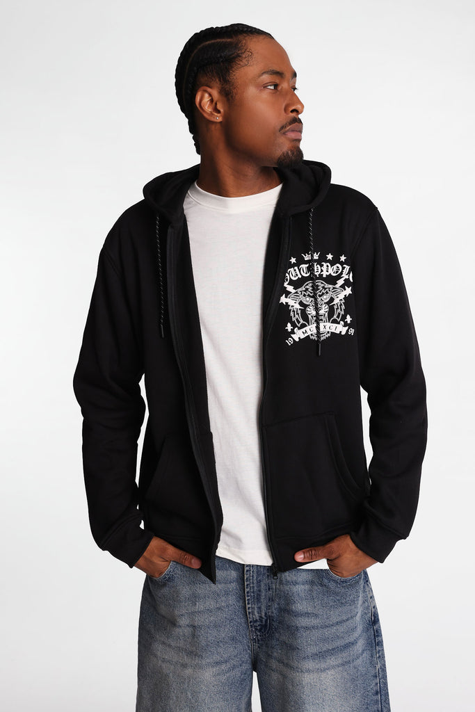 Southpole Gothic Tiger Zip-Up Hoodie – West49 | Amnesia