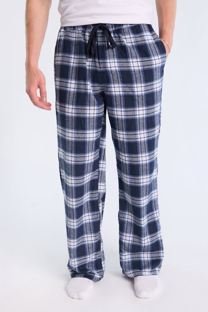 Ensemble Pyjama Manches Longues Hiver Pyjama Homme Hiver Vlazom - Ensemble Chaud à Carreaux - Taille S à XXL Pyjama Décontracté Taille S-XXL