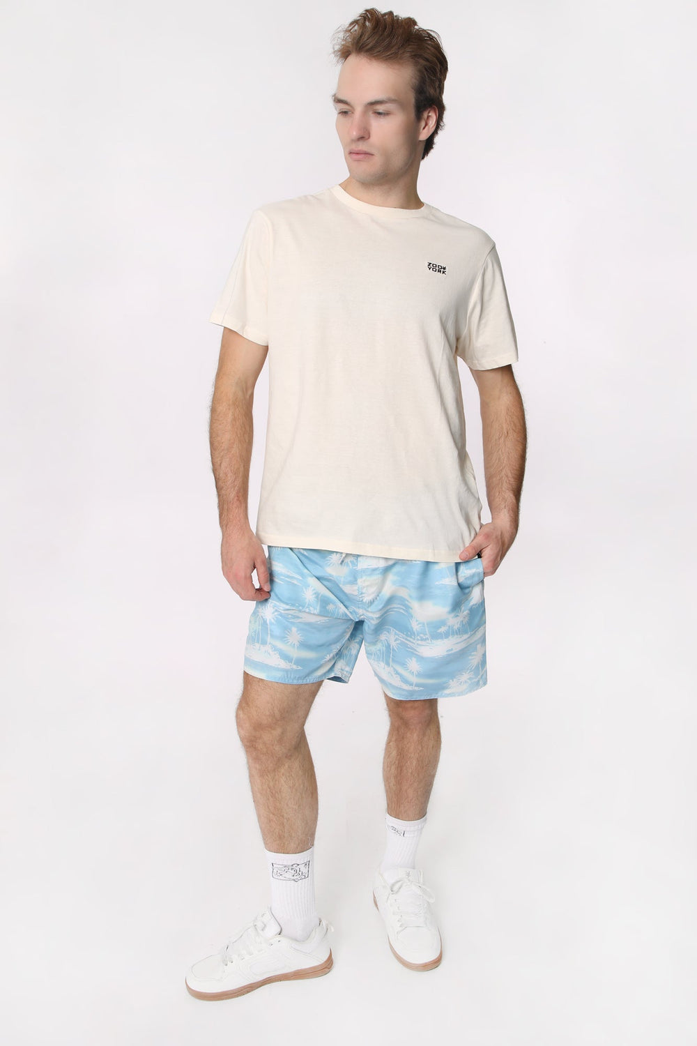 West49 Mens Printed Beach Shorts West49 Mens Printed Beach Shorts