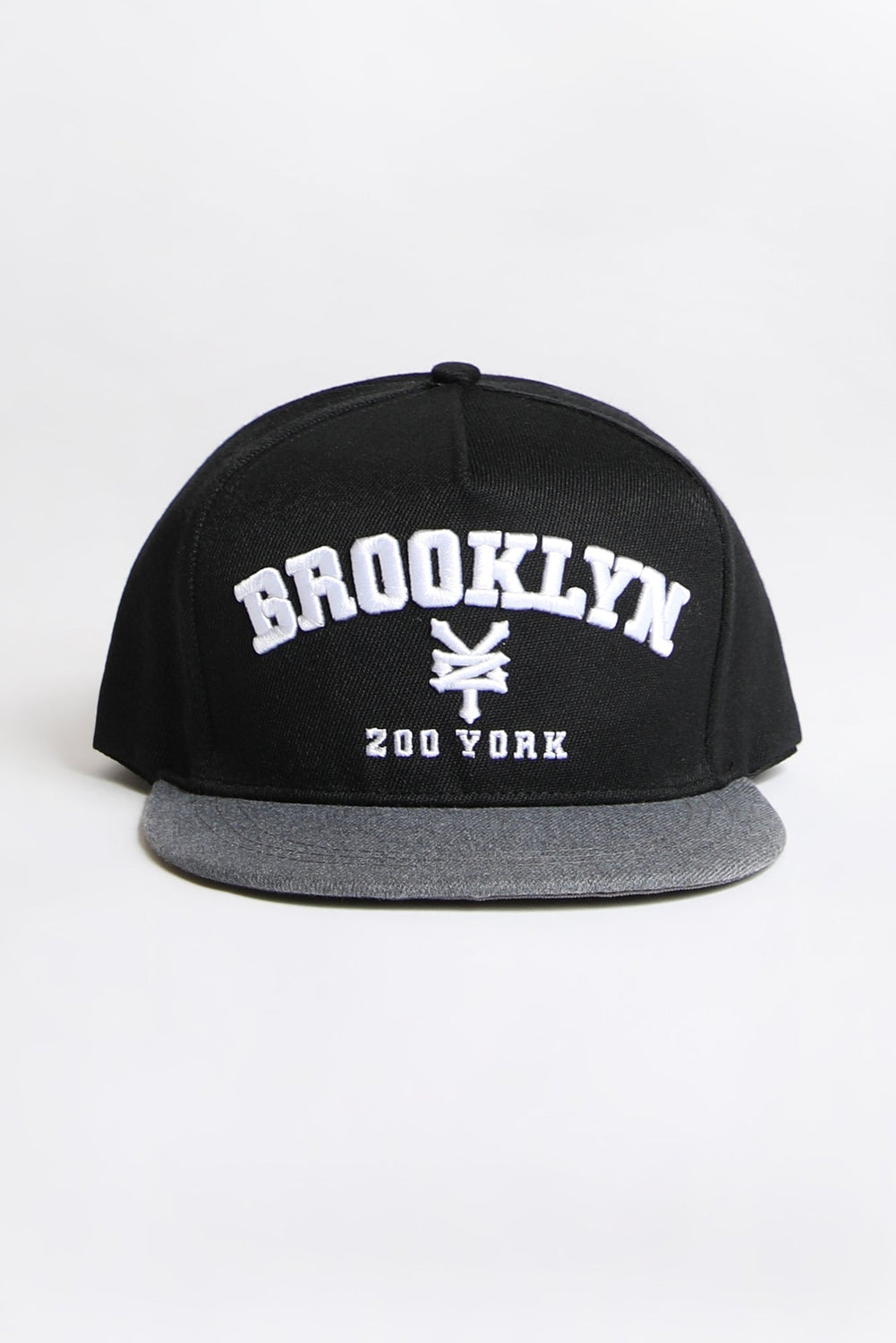 Zoo York Mens Brooklyn Flat Brim Hat Black