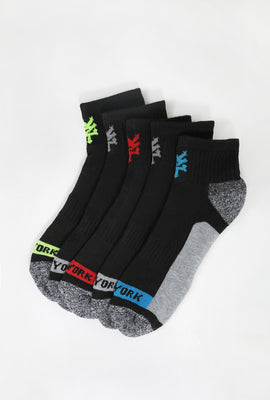 Zoo York Mens 5-Pack Athletic Ankle Socks