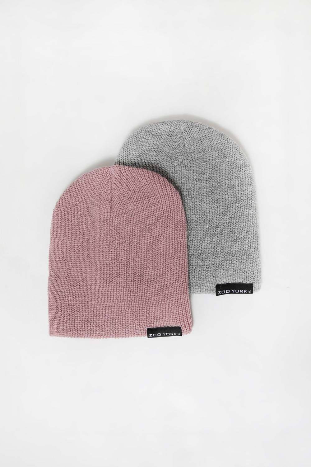 Zoo York Youth Slouch Beanie 2-Pack Pink