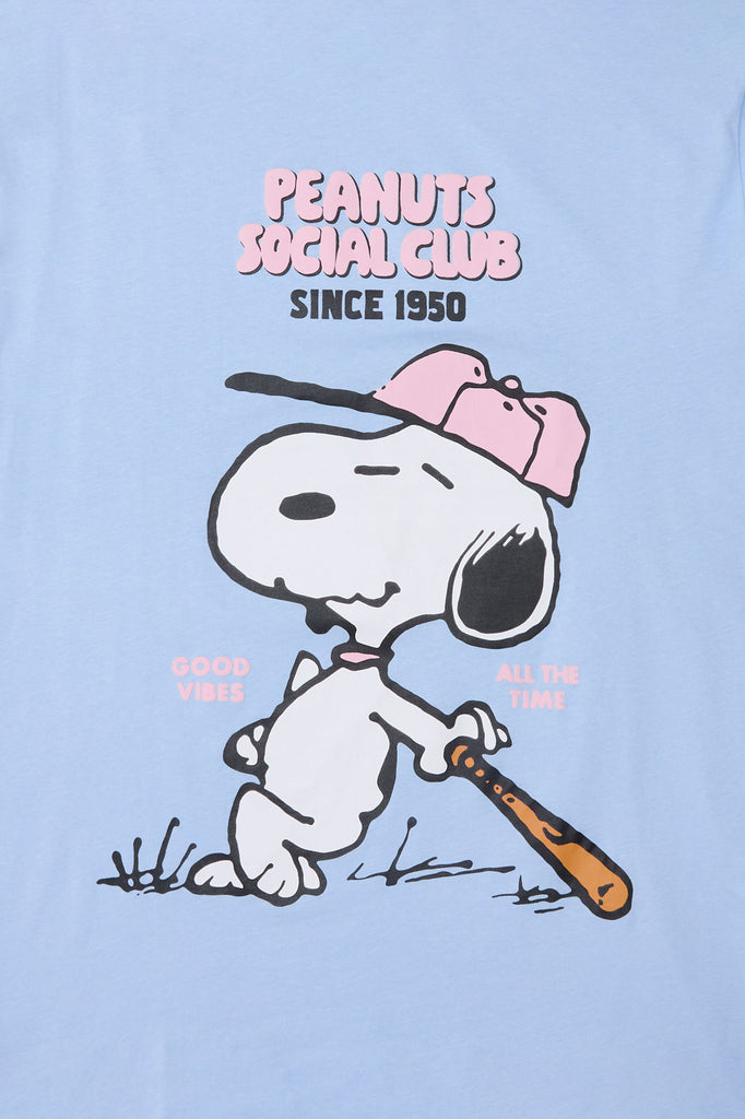 Womens Peanuts Social Club Puff Boyfriend Tee – West49 Womens Peanuts Social Club Puff Boyfriend Tee – West49