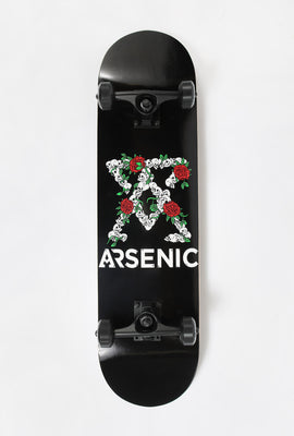Arsenic Skulls & Roses Skateboard 8