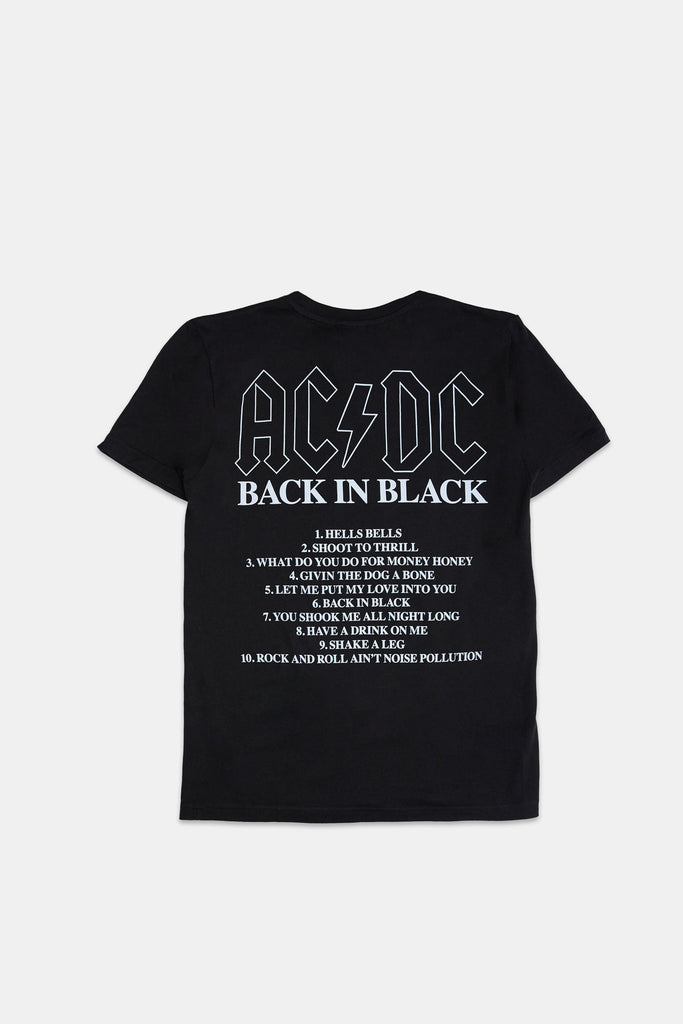 AC/DC BACK IN BLACK Tシャツ Lサイズ Mens AC/DC Back in Black Graphic T-Shirt – West49