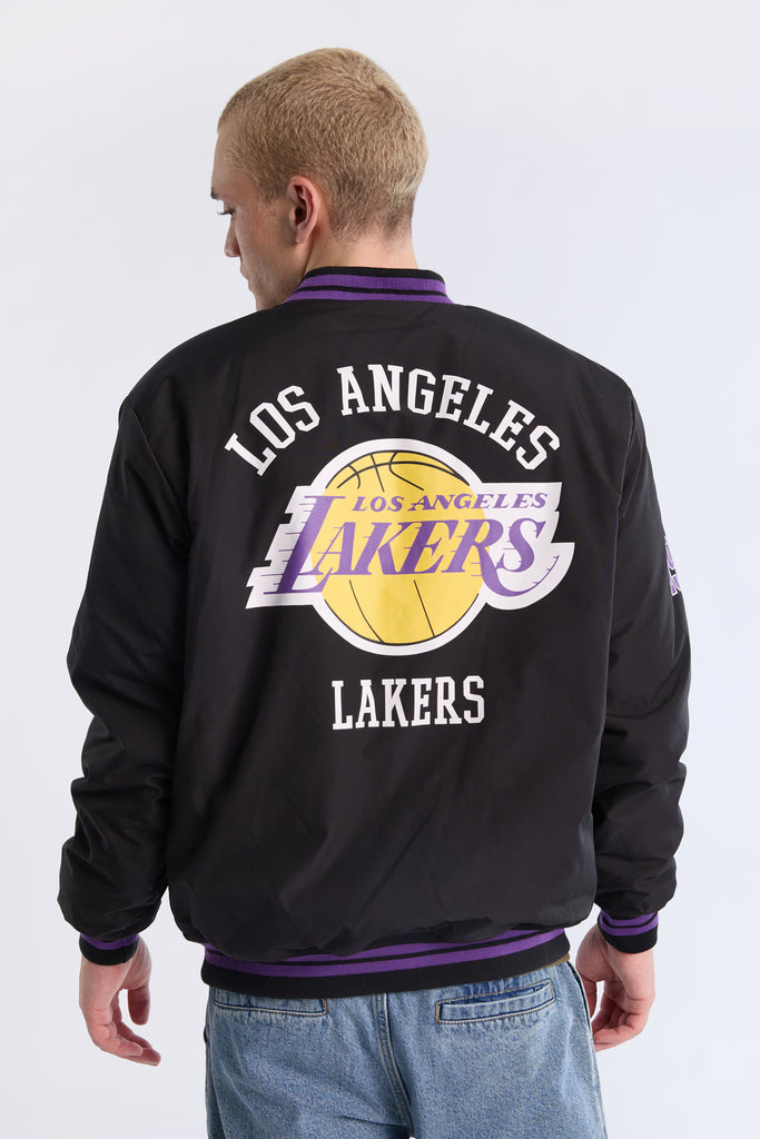 Los Angeles Lakers ジャケット Men's Starter Purple Los Angeles Lakers Captain Oxford Full