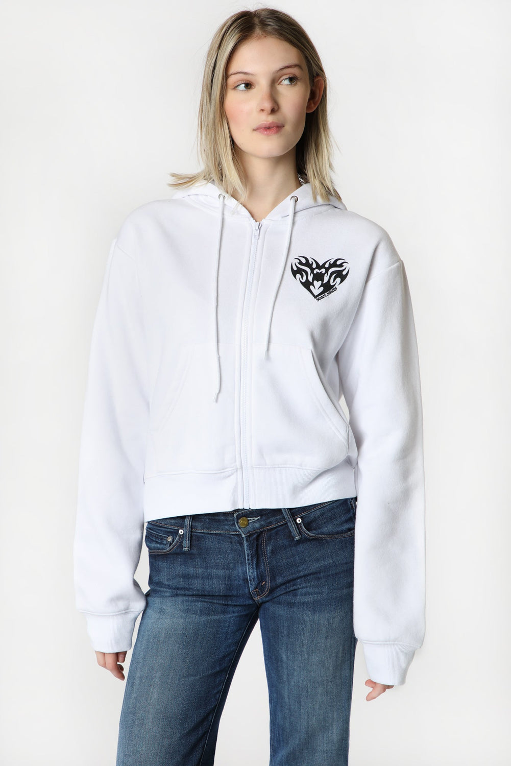 Womens Sovrn Voices Graphic Zip-Up Hoodie Womens Sovrn Voices Graphic Zip-Up Hoodie