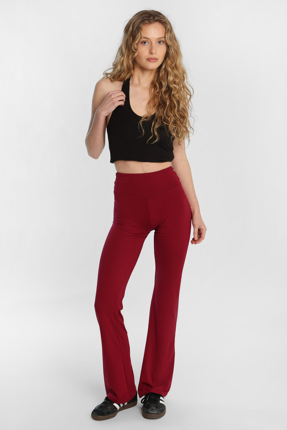 Legging évasé en molleton brossé ultra-doux Legging évasé en molleton brossé ultra-doux