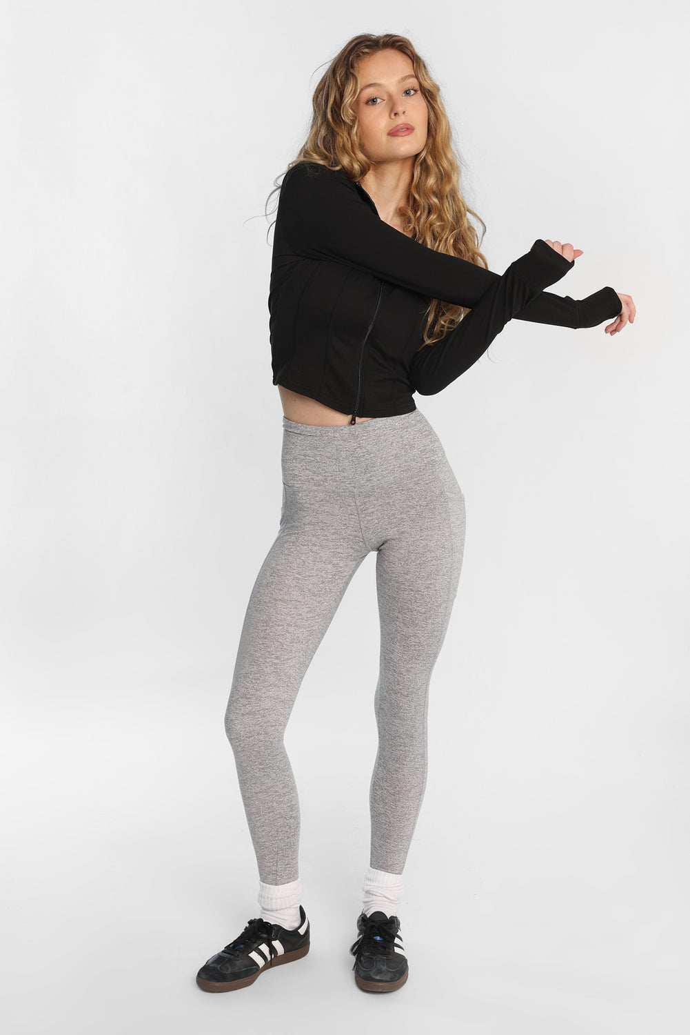 Legging à poches en molleton brossé ultra-doux Legging à poches en molleton brossé ultra-doux