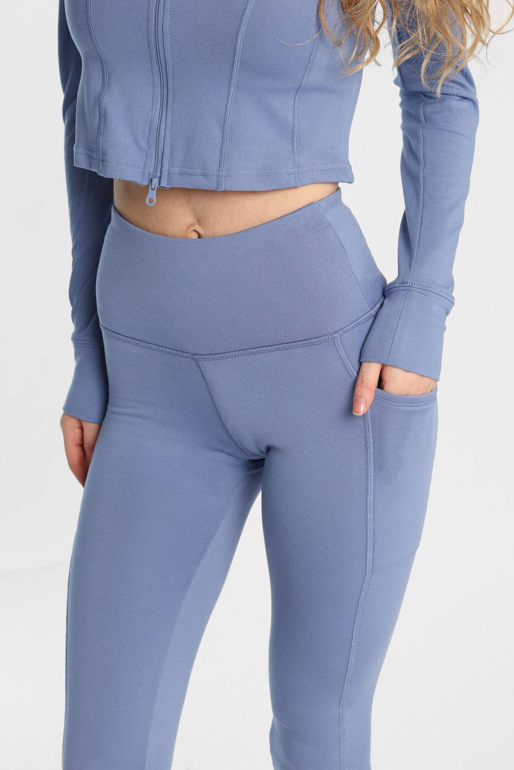 Legging à poches en molleton brossé ultra-doux Legging à poches en molleton brossé ultra-doux