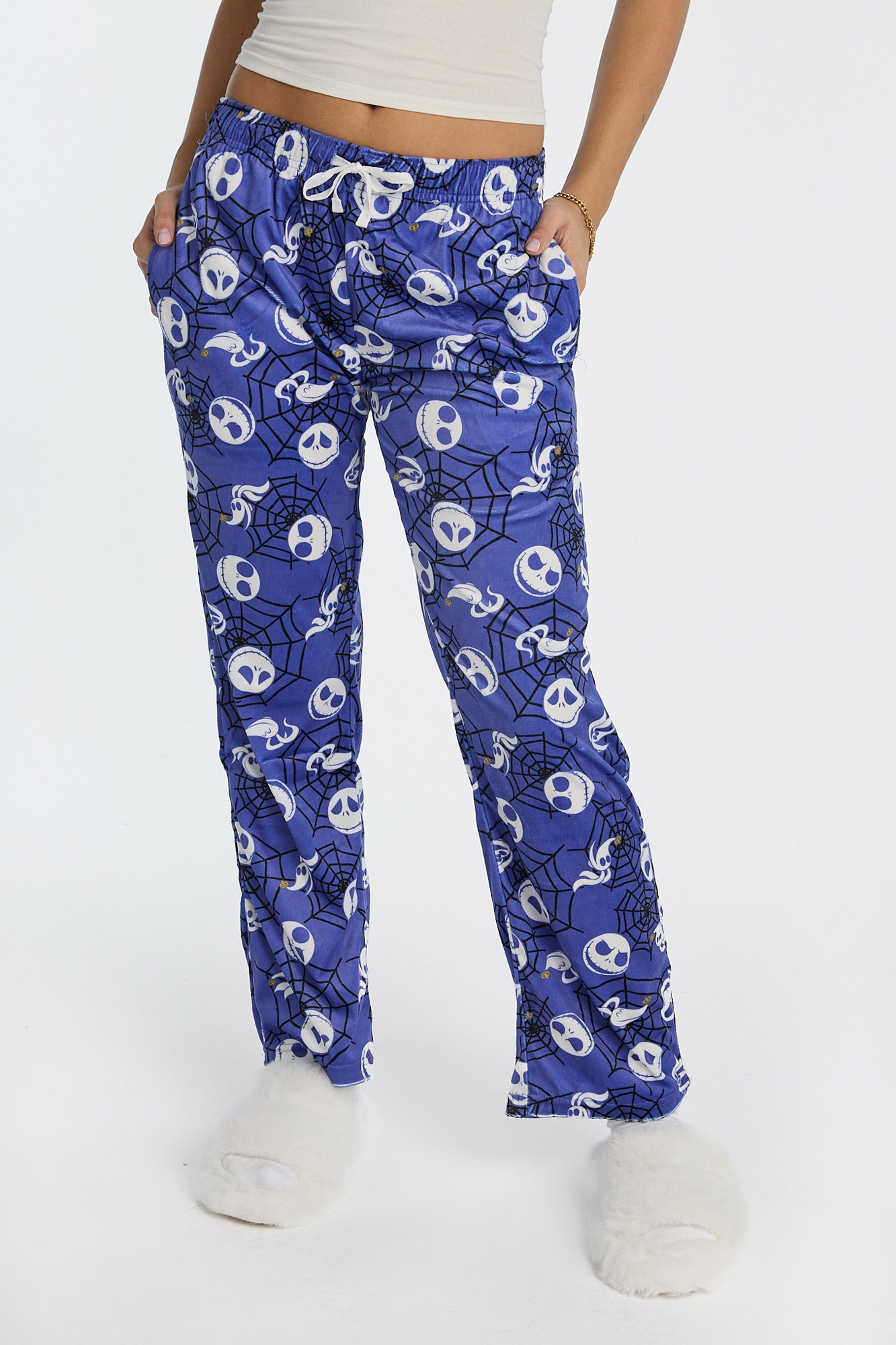 The Night Before Christmas Velour Pajama Pants - Royal Blue /