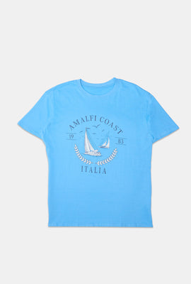 Womens Amalfi Coast Graphic Boyfriend Tee