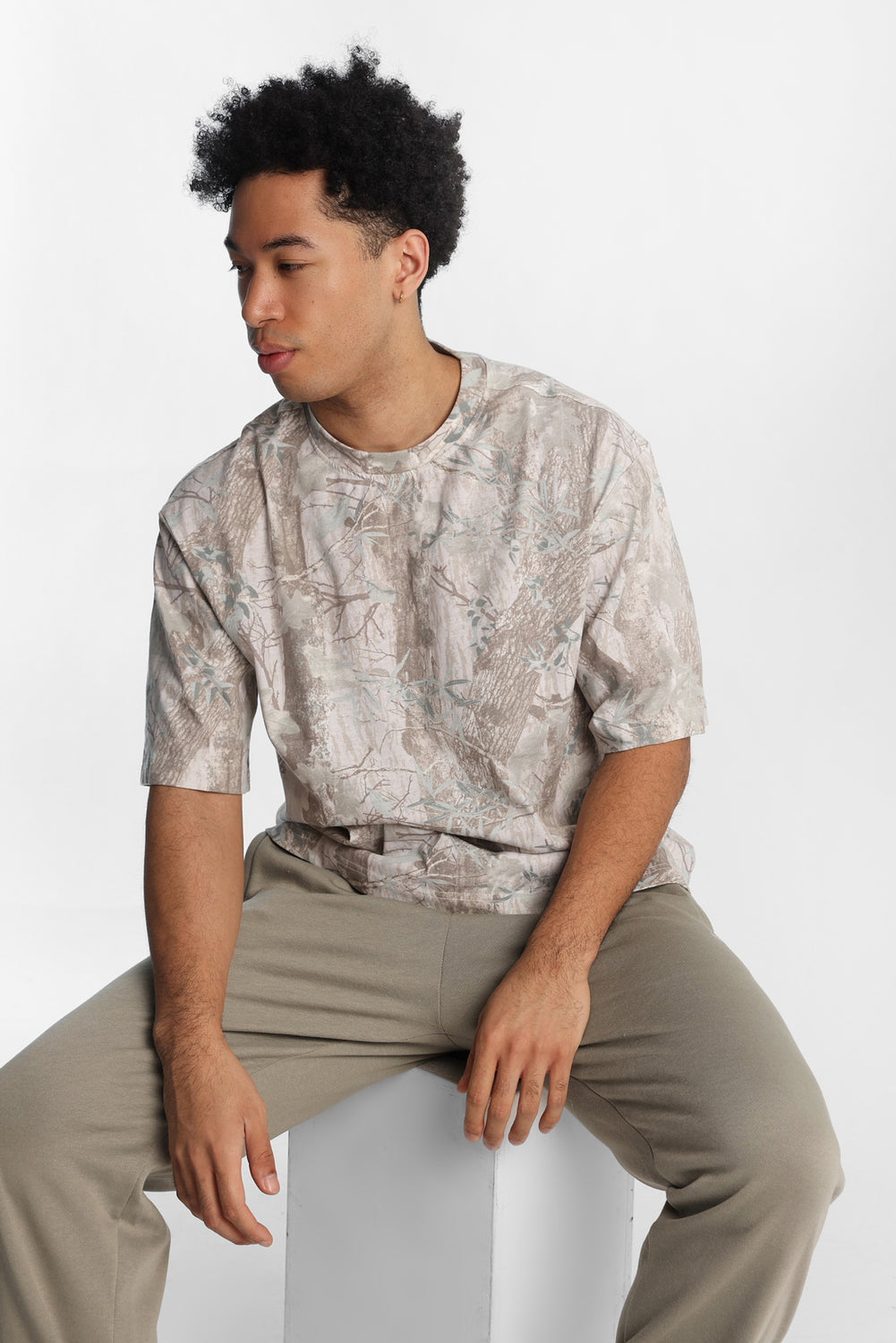 Tree Camouflage Oversized Tee Tree Camouflage Oversized Tee