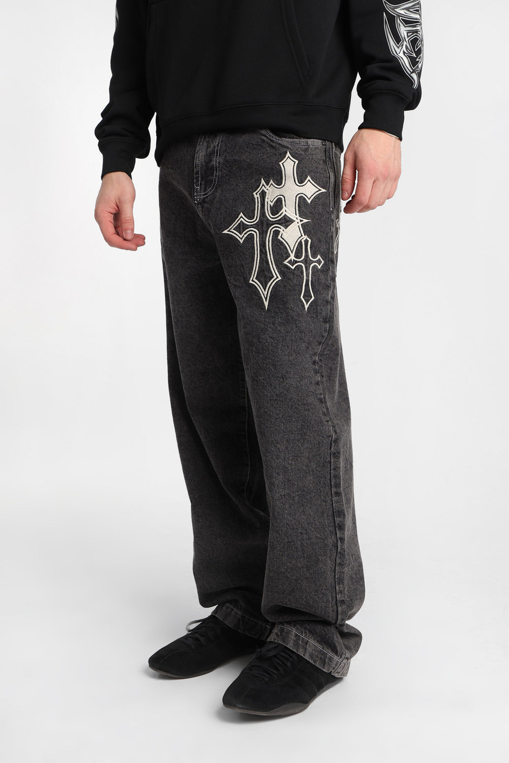 Baggy Skater Embroidered Jeans Baggy Skater Embroidered Jeans