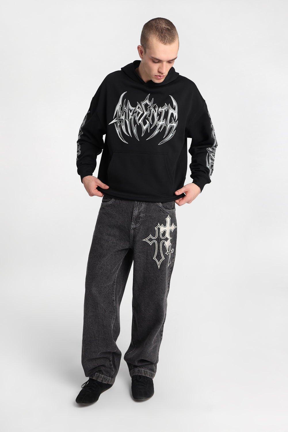 Baggy Skater Embroidered Jeans Baggy Skater Embroidered Jeans