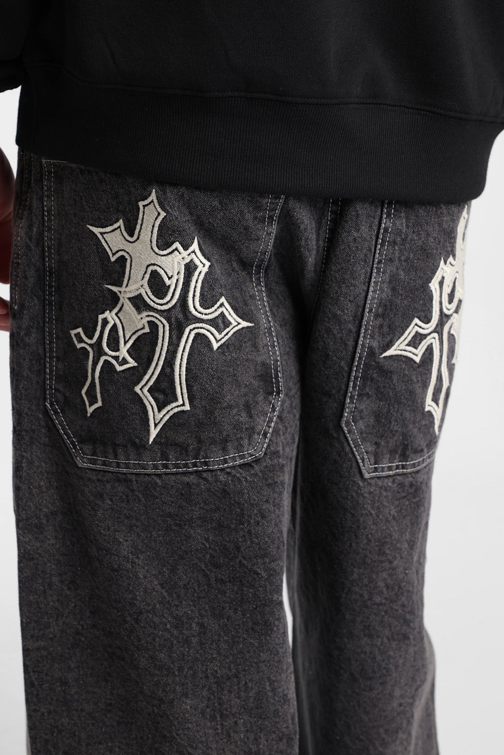 Baggy Skater Embroidered Jeans Baggy Skater Embroidered Jeans