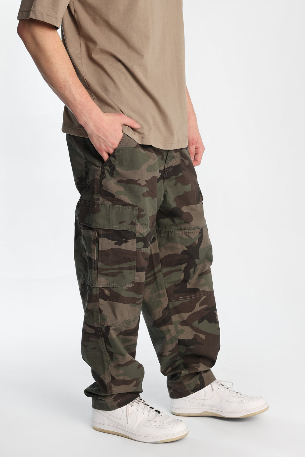 Pantalon cargo ample en ripstop Pantalon cargo ample en ripstop