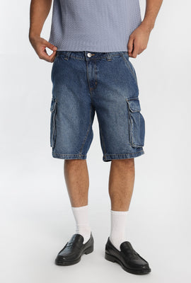 Short cargo en denim