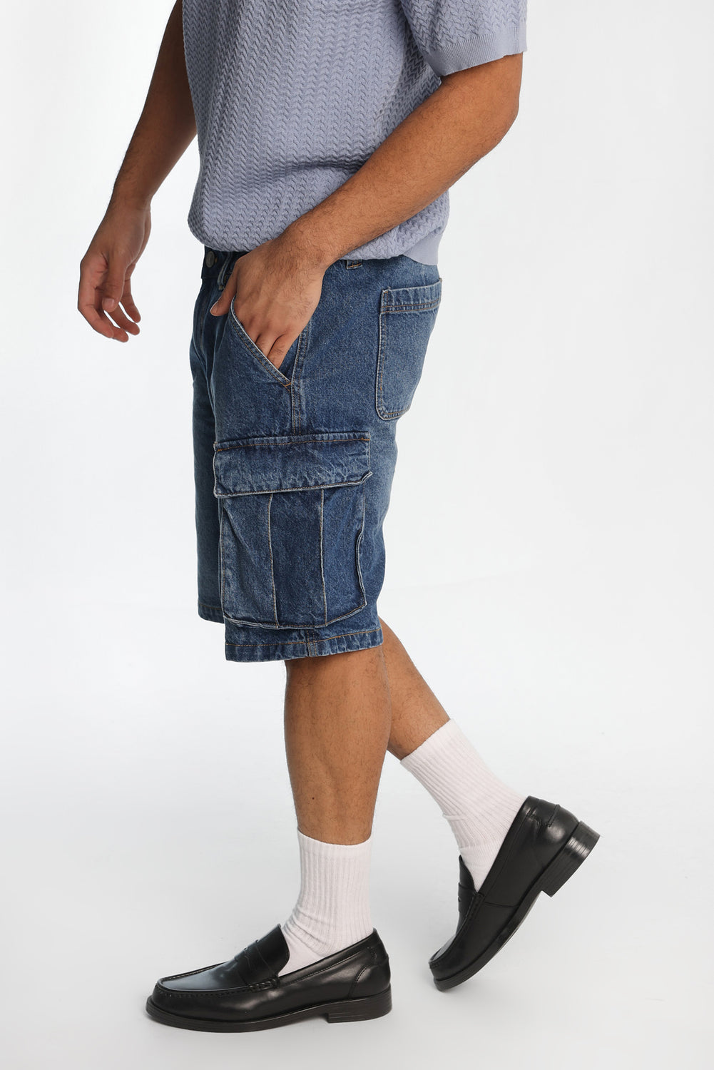 Short cargo en denim Short cargo en denim