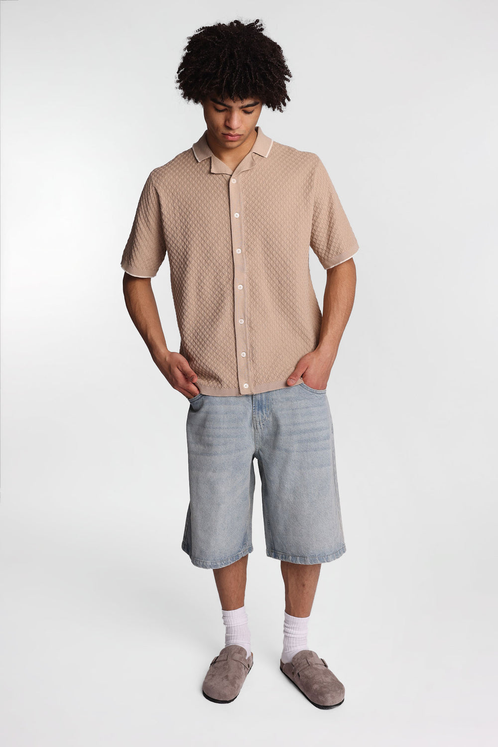 Short en denim ample Short en denim ample