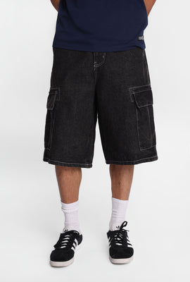 Baggy Cargo Denim Shorts