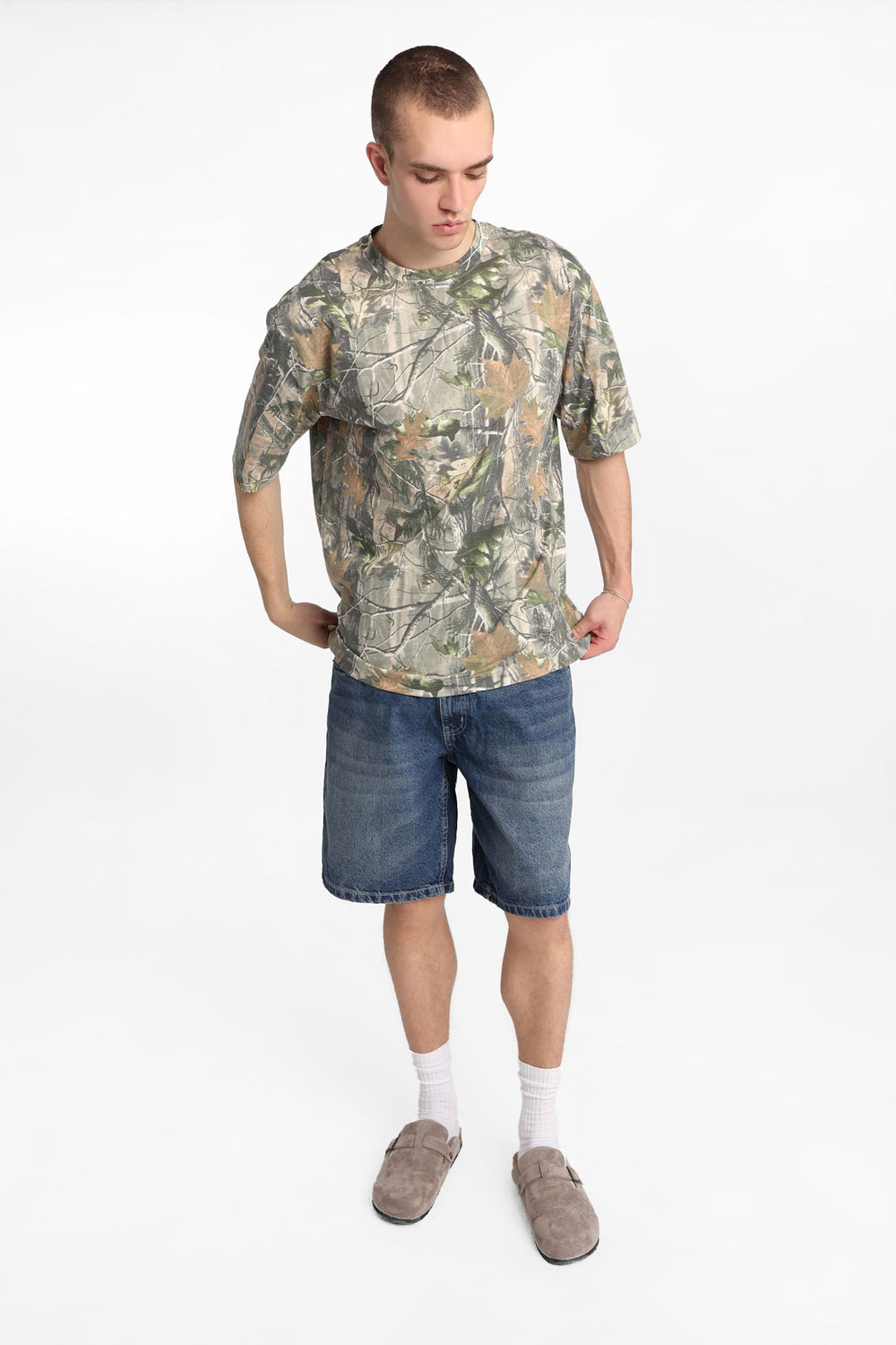 Short en denim ample Short en denim ample