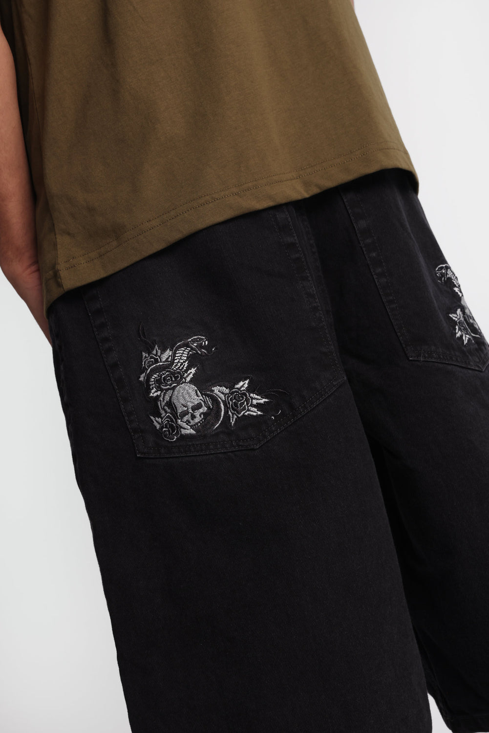 Baggy Embroidered Jorts Baggy Embroidered Jorts