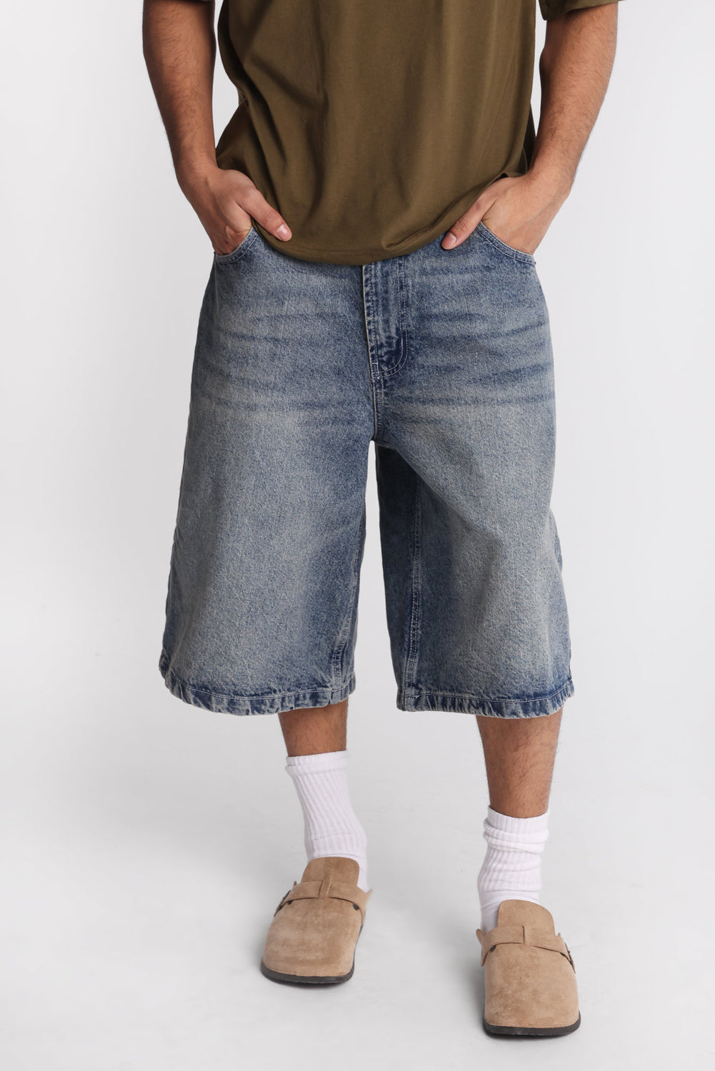 Baggy Embroidered Jorts Baggy Embroidered Jorts