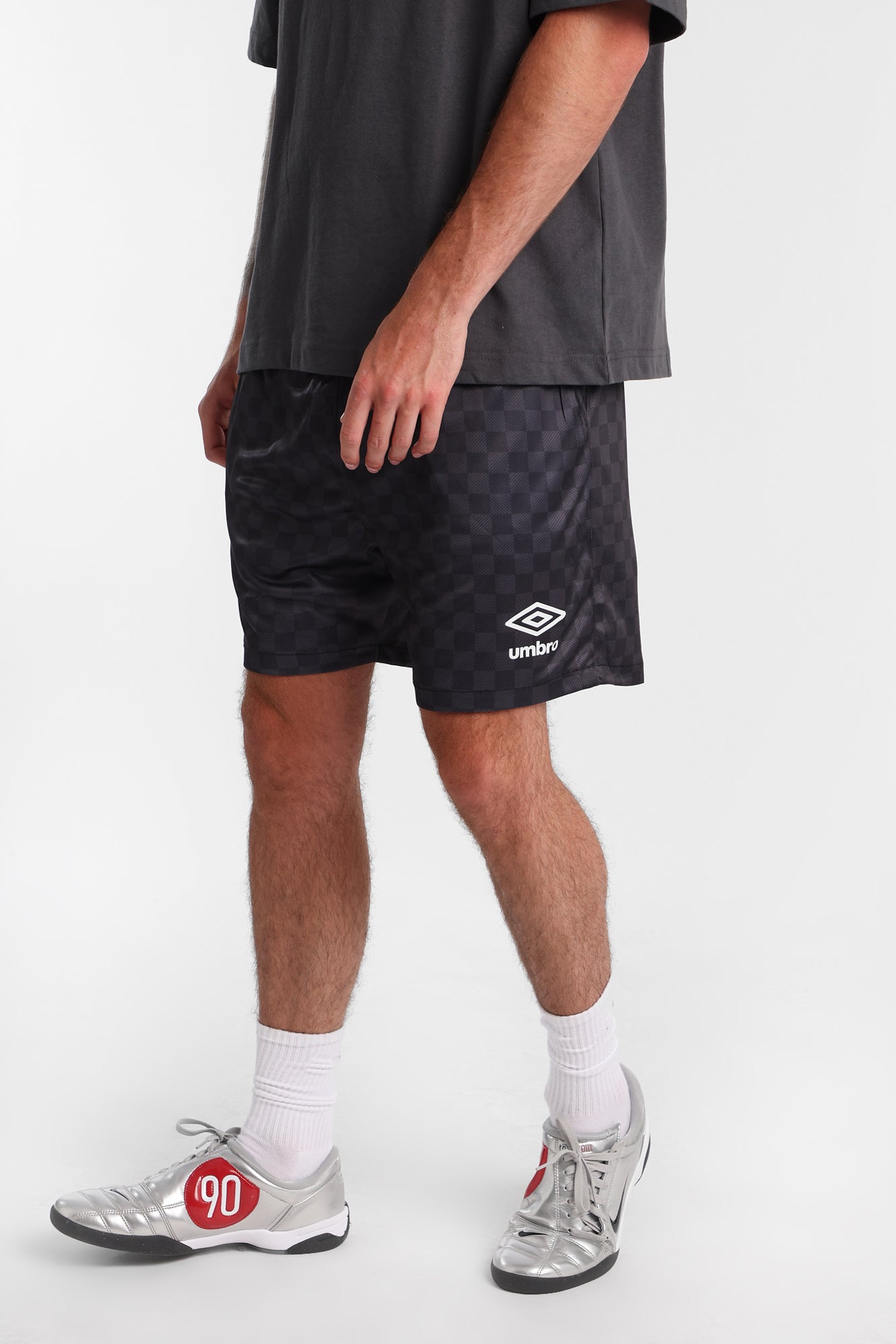 Umbro Checkerboard Mesh Shorts - Black /