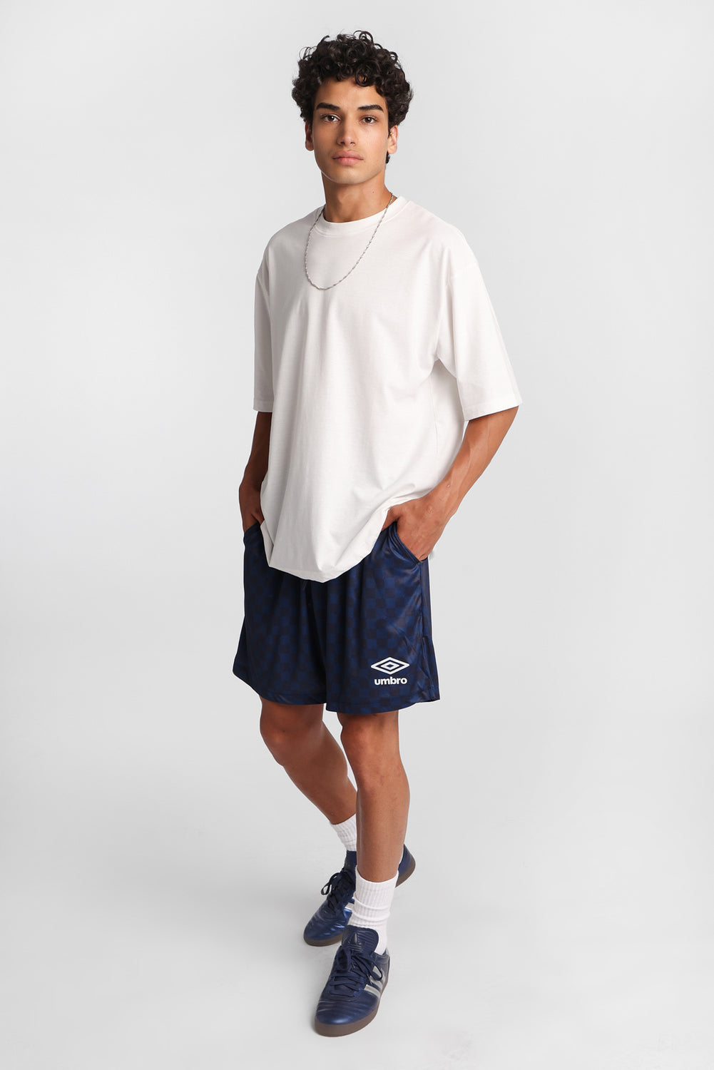 Short de soccer en maille à damier Umbro Short de soccer en maille à damier Umbro