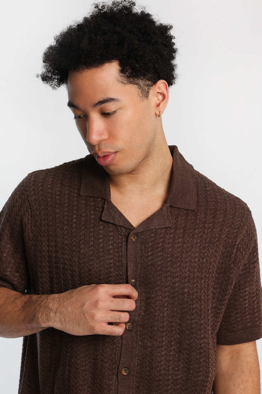 Chevron Short Sleeve Button-Up Shirt Chevron Short Sleeve Button-Up Shirt