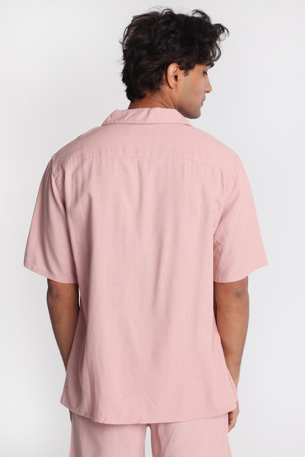 Linen-Blend Button-Up Shirt Linen-Blend Button-Up Shirt