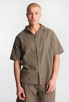 Chemise texturée boutonnée