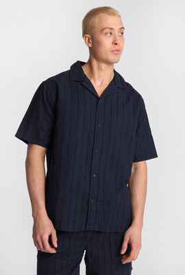 Chemise texturée boutonnée