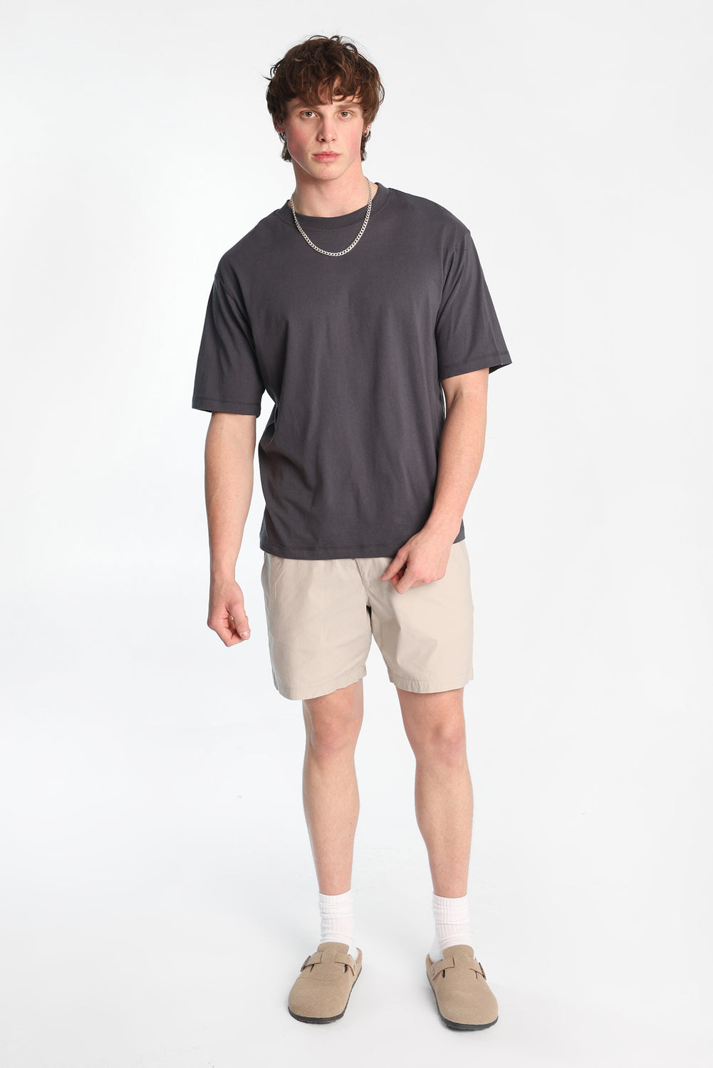 Short en popeline de coton Short en popeline de coton