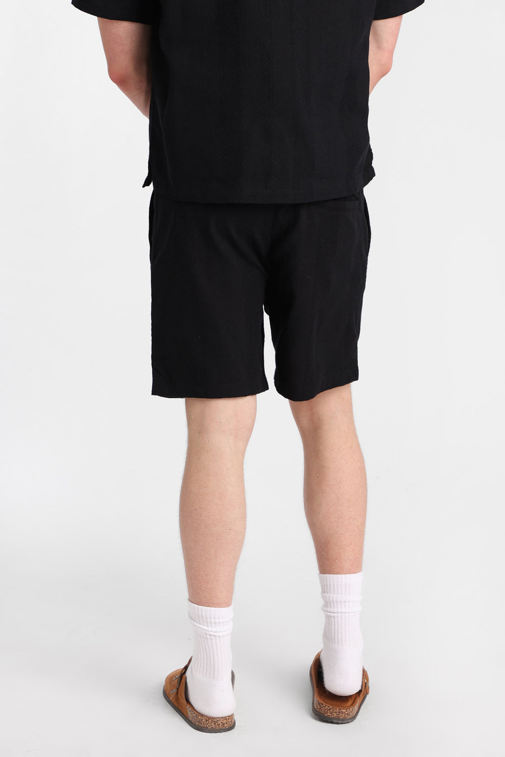 Short texturé à rayures 7 po Short texturé à rayures 7 po