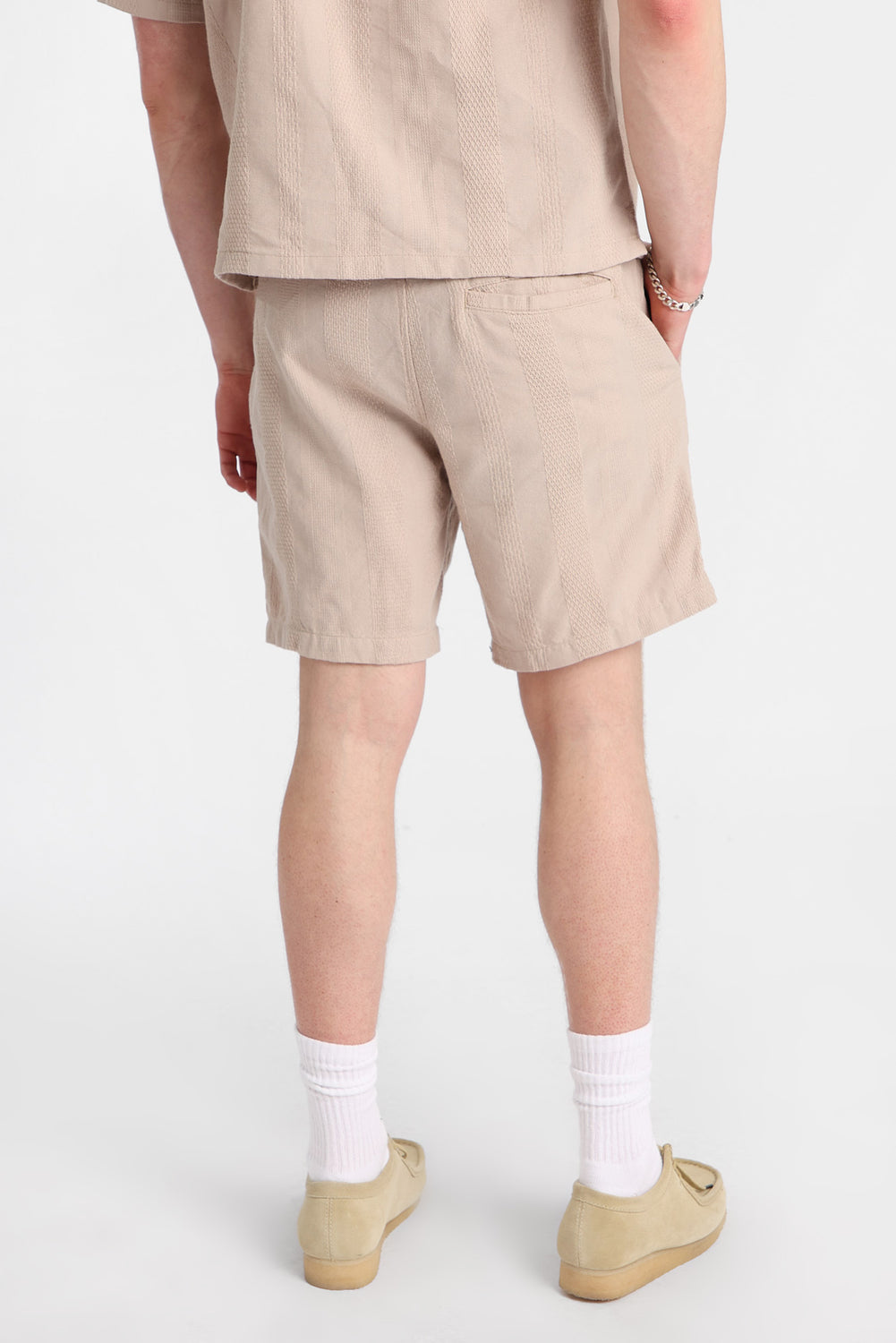 Short texturé à rayures 7 po Short texturé à rayures 7 po