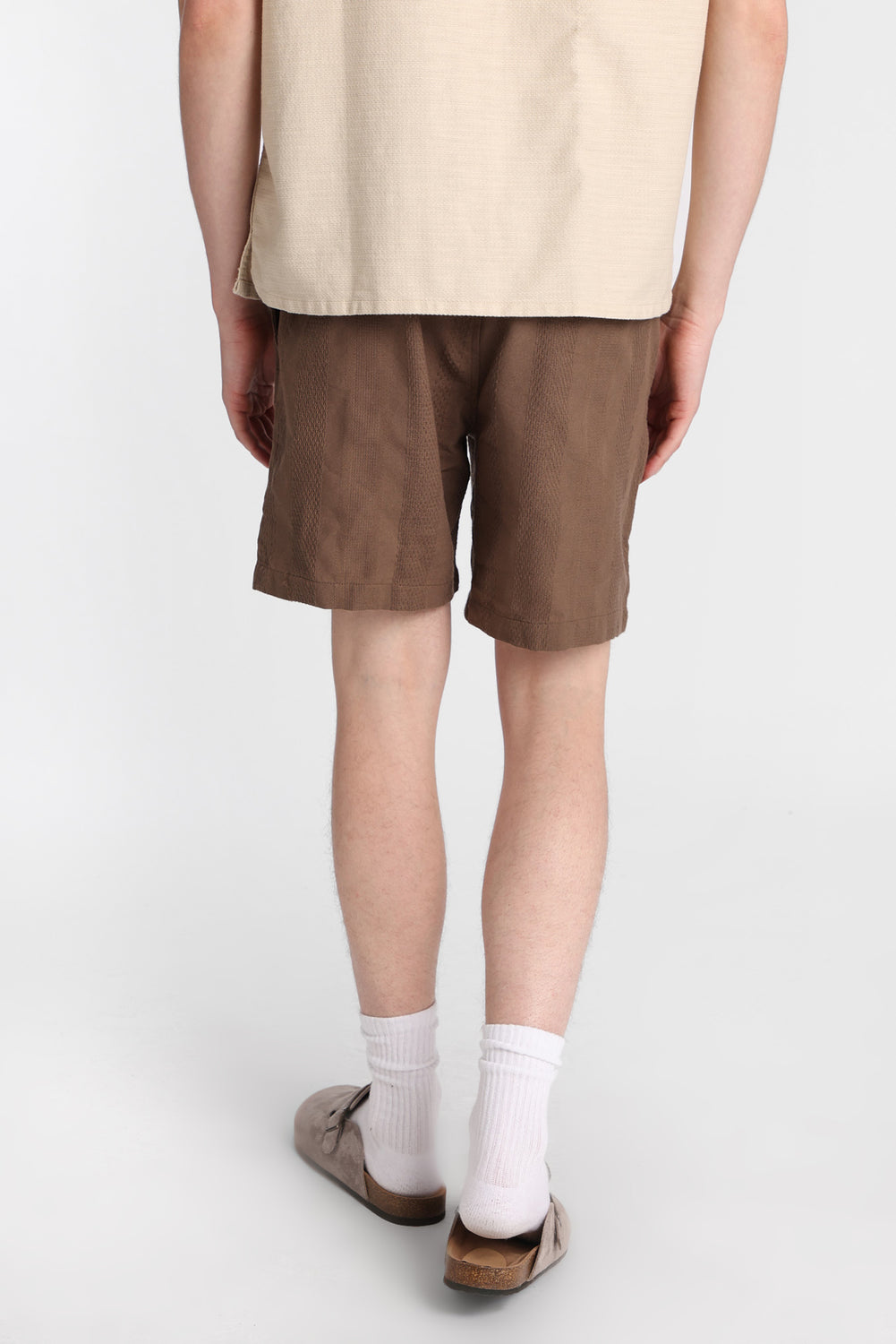 Short texturé à rayures 7 po Short texturé à rayures 7 po