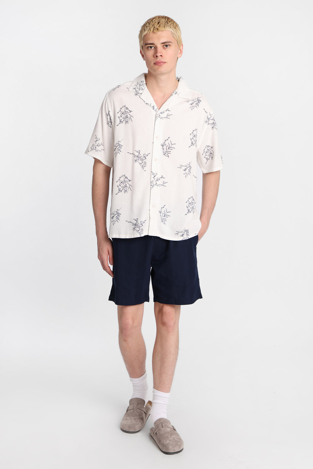 Short texturé à rayures 7 po Short texturé à rayures 7 po