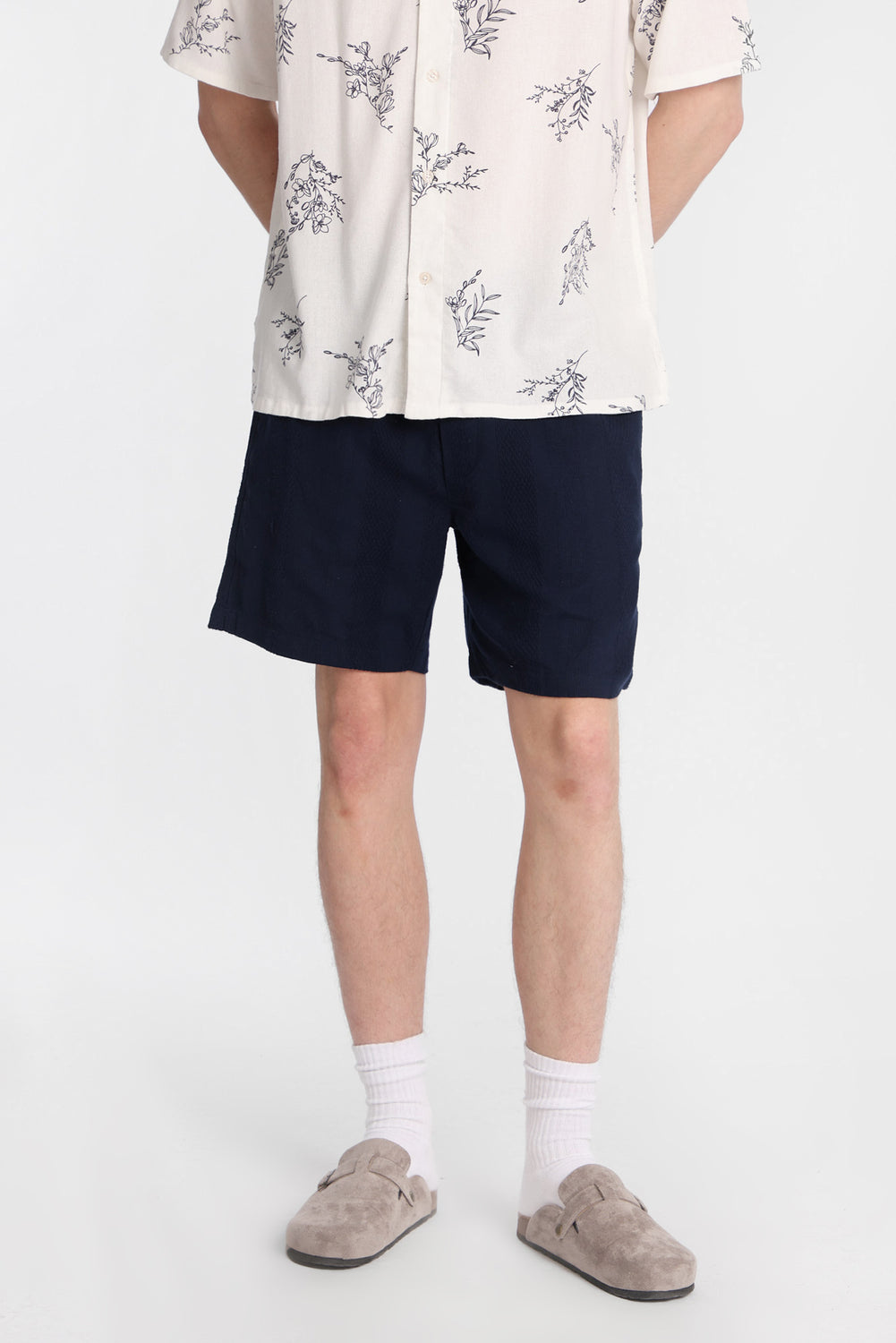 Short texturé à rayures 7 po Short texturé à rayures 7 po