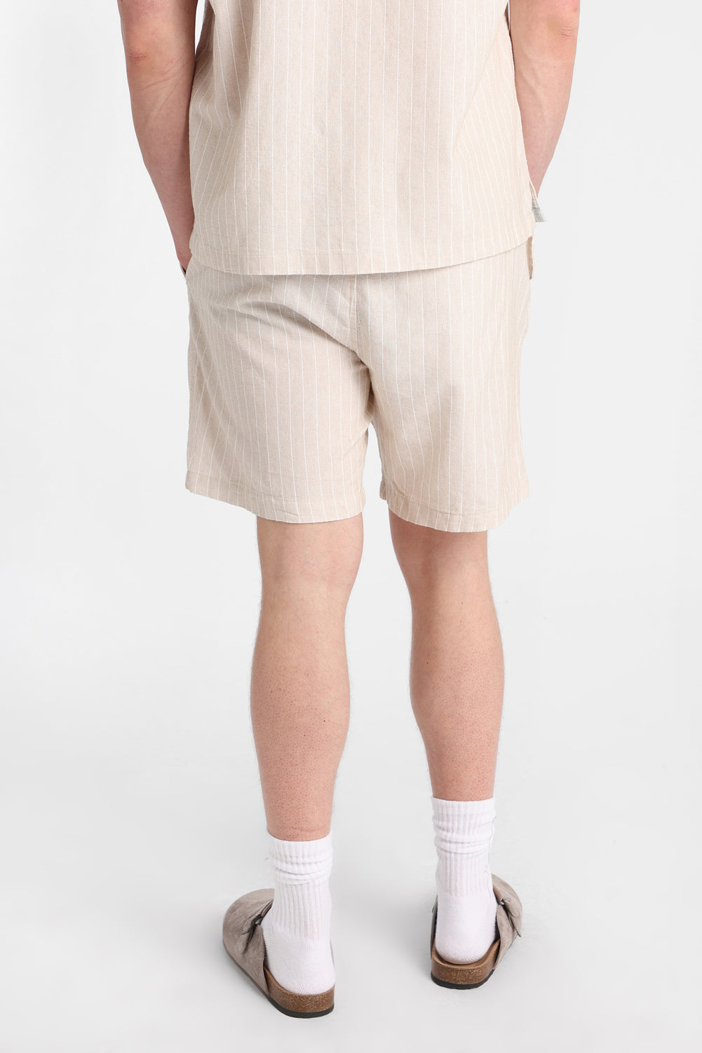 Short texturé à fines rayures 7 po Short texturé à fines rayures 7 po