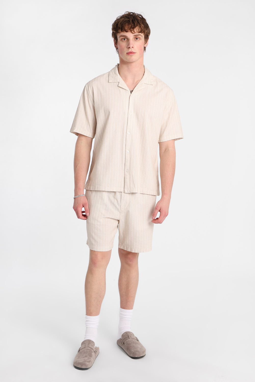 Short texturé à fines rayures 7 po Short texturé à fines rayures 7 po