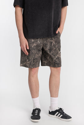 Short en sergé motif camouflage