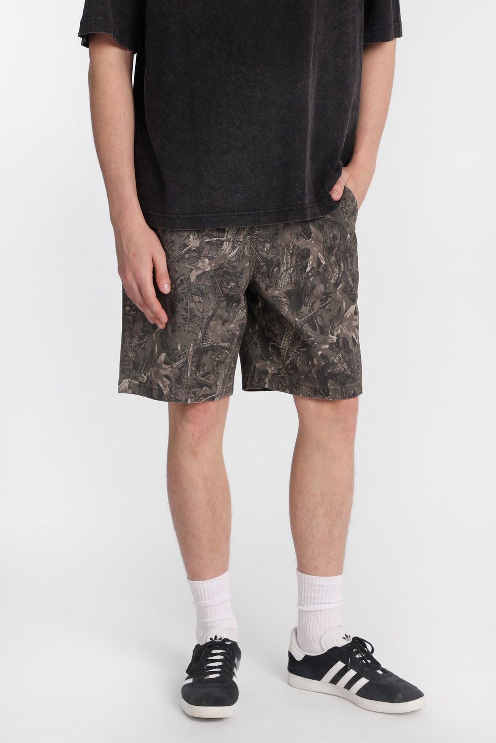 Camouflage Relaxed Twill Shorts Camouflage Relaxed Twill Shorts