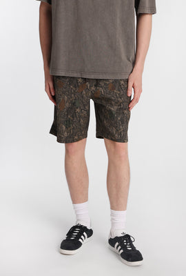 Camouflage Relaxed Twill Shorts