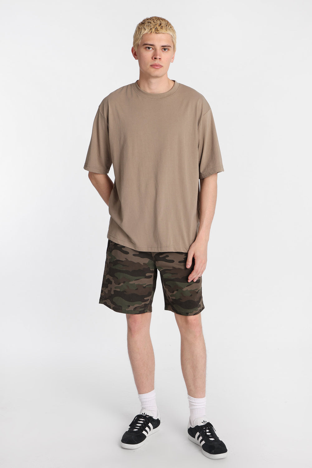 Camouflage Relaxed Twill Shorts Camouflage Relaxed Twill Shorts