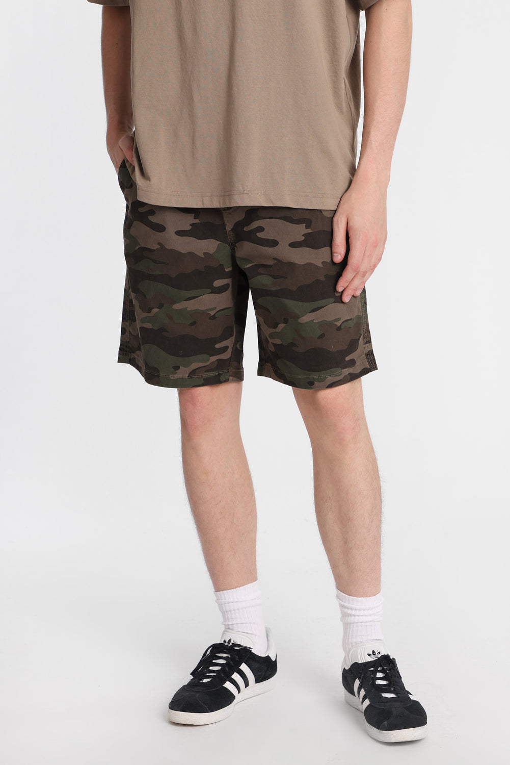 Camouflage Relaxed Twill Shorts Camouflage Relaxed Twill Shorts