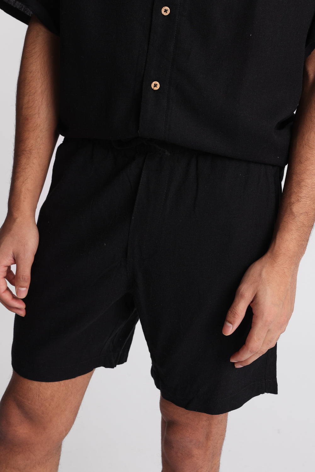 Short en mélange de lin 7 po Short en mélange de lin 7 po