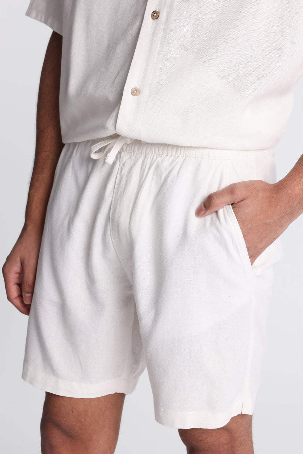 Short en mélange de lin 7 po Short en mélange de lin 7 po